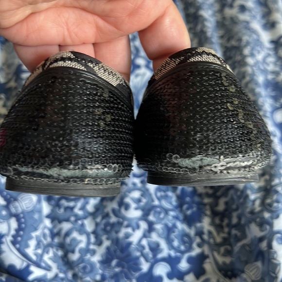 Coach Black/gray sequin toe flats - Picture 3 of 8